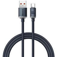 Baseus Crystal Shine Series USB-A/USB-C 100W 1.2m charging/data cable, black - Data Cable
