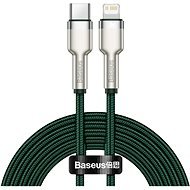 Basesu Cafule Series nabíjací/dátový kábel USB-C na Lightning PD 20 W 2 m, zelená - Dátový kábel