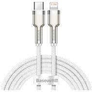 Basesu Cafule Series nabíjací/dátový kábel USB-C na Lightning PD 20 W 2 m, biela - Dátový kábel