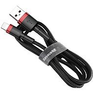 Baseus Cafule töltő / adatkábel USB Lightning 2,4 A, 0,5 m, piros-fekete - Adatkábel