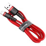 Baseus Cafule USB - Lightning Tötlő-/adatkábel 2,4 A 1 m, piros - Adatkábel
