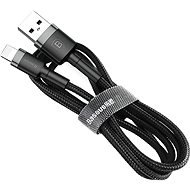 Baseus Cafule nabíjací/dátový kábel USB na Lightning 2,4 A 1m, sivý-čierny - Dátový kábel