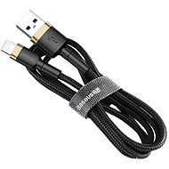 Baseus Cafule nabíjací/dátový kábel USB na Lightning 2,4 A 1m, zlatý-čierny - Dátový kábel