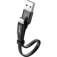 Baseus Nimble Series USB-C Flat Charging/Data Cable 23cm, Black - Data Cable