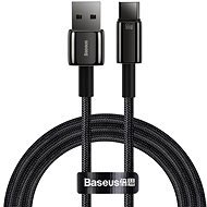 Baseus Tungsten Gold rýchlonabíjací kábel USB/Type-C 66W 1 m čierny - Dátový kábel