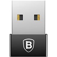 Baseus Exquisite adaptér USB samec na USB-C samica 2,4A, čierna - Redukcia
