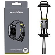 Baseus Lockable Rope Strap for Apple Watch 38/40/41mm Gray & Yellow - Watch Strap