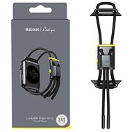 Baseus Lockable Rope Strap for Apple Watch 42/44/45/Ultra 49mm Grey & Yellow - Watch Strap