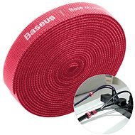 Baseus Rainbow Circle Velcro Straps 3 m Red - Organizér káblov