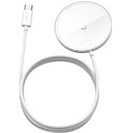 Baseus Mini Magnetic Wireless Charger USB-C Cable 1,5 m 15 Watt White - Kabelloses Ladegerät