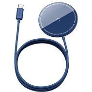 Baseus Mini Magnetic Wireless Charger USB-C kábel 1,5m 15W kék - Vezeték nélküli töltő