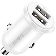 Baseus Grain Pro Car Charger (Dual USB 4.8A ) White - Nabíječka do auta