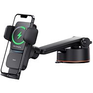 Baseus Wisdom Auto Alignment Car Mount Wireless Charger(QI 15W(Suction base)Black - Držák na mobil