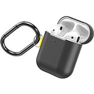 Baseus Woven Label Hook Protective Case for AirPods 1 / 2 Gen Grey/Yellow - Headphone Case