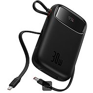 Baseus Qpow2 20000mAh, 30W, s kabelem USB-C černá - Power Bank