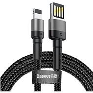 Baseus Cafule Lightning Cable Special Edition 2.4A 1M Gray+Black - Adatkábel