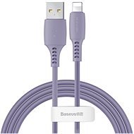 Baseus Colourful Lightning Cable 2.4A 1.2m Purple - Adatkábel