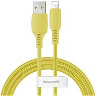 Baseus Colourful Lightning Cable 2.4A 1.2m Yellow - Adatkábel