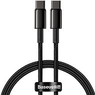 Baseus Tungsten Gold Fast Charging Data Cable Type-C (USB-C) 100W 1m Black - Data Cable