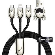 Baseus Mouse 3 in 1 Lightning + USB-C + MicroUSB Cable 3.5A 1.2m Black - Power Cable