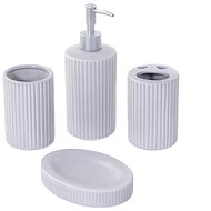 Bathroom Solutions set of 4 pieces grey - Bathroom Accessory Set