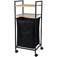 Bathroom Solutions 2in1 laundry basket, mobile bathroom trolley and 2 shelves - Cart