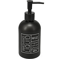 Bathroom Solutions, glass, black, 400 ml - Soap Dispenser