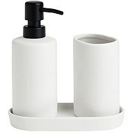 Bathroom Solutions Ply, ceramic dispenser and cup, white - Soap Dispenser