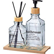 Bathroom Solution Gilo, diffuser with scented sticks + container for body balm - Soap Dispenser