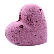 Sparkling bomb 80g - Heart - Ylang & Rose - 1pc - Bath bomb