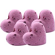 Šumivé bomby 80g - Srdce - Ylang & Růže - 5ks - Bath bomb