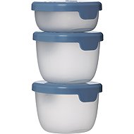 b.box Snack Tubs Box-Set, 3 Stück, blau - Dosen-Set