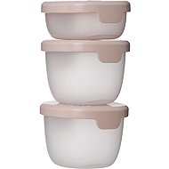 b.box Snack Tubs Box-Set, 3 Stück, rosa - Dosen-Set