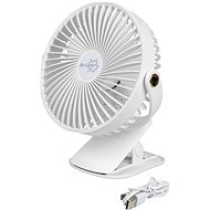 Bo-Camp Table Fan with Clamp Deluxe ABS, White - Fan