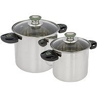 Bo-Camp Elegance Compact 2 Cookware Set, Stainless Steel - Camping Utensils