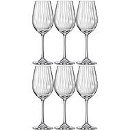 Crystalex White wine glasses 350ml WATERFALL 6pcs - Glass