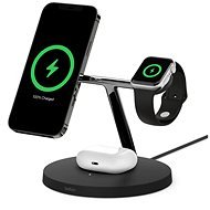 Belkin BOOST CHARGE PRO MagSafe 3in1 Wireless Charging for iPhone/Apple Watch/AirPods, Black - MagSafe Wireless Charger