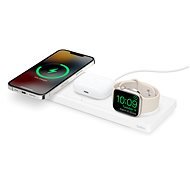 Belkin BOOST CHARGE PRO MagSafe 3in1 Drahtlose Ladung für iPhone/Apple Watch/AirPods, Weiß - MagSafe kabelloses Ladegerät