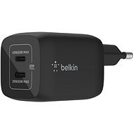 Belkin Boost Charge 65W PD PPS Dual USB-C GaN Charger Universal, Black - AC Adapter