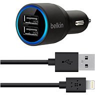 Belkin Dual Ladegerät mit Lightning-/USB-Kabel (10 Watt/2.1A je Anschluss) - Auto-Ladegerät