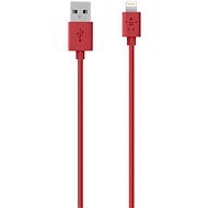 Belkin MIXIT Töltő és Szinkronizáló Kábel   USB<->Lightning  1.2m piros - Adatkábel