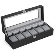 Songmics Patrick Watch Organizer Black - Watch Box