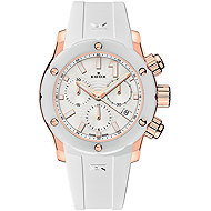 Edox 10225-37RB-BIR CO-1 Chronograph Ladies Watch Ceramic 38 mm 30 ATM - Watch