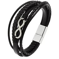 Predator Q1 Leather infinity bracelet 21 cm - AL19354-2 - Bracelet