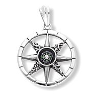 Ewena Compass pendant made of surgical steel NK294 - Charm