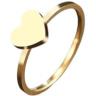 STYLE4 Prsten srdce Anna, zlatá ocel - Ring