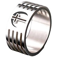 STYLE4 Ring with cross Mount, silver steel, 50 - Ring