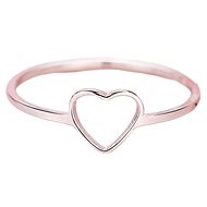 STYLE4 Prsten srdce Contour, stříbrná ocel - Ring