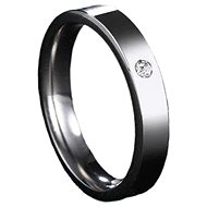 STYLE4 Nobility ring, silver steel, 59-60 - Ring