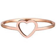 STYLE4 Prsten srdce Contour, ocel rose gold - Ring
